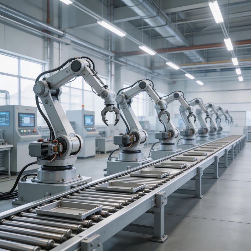 智能工厂机械臂图片