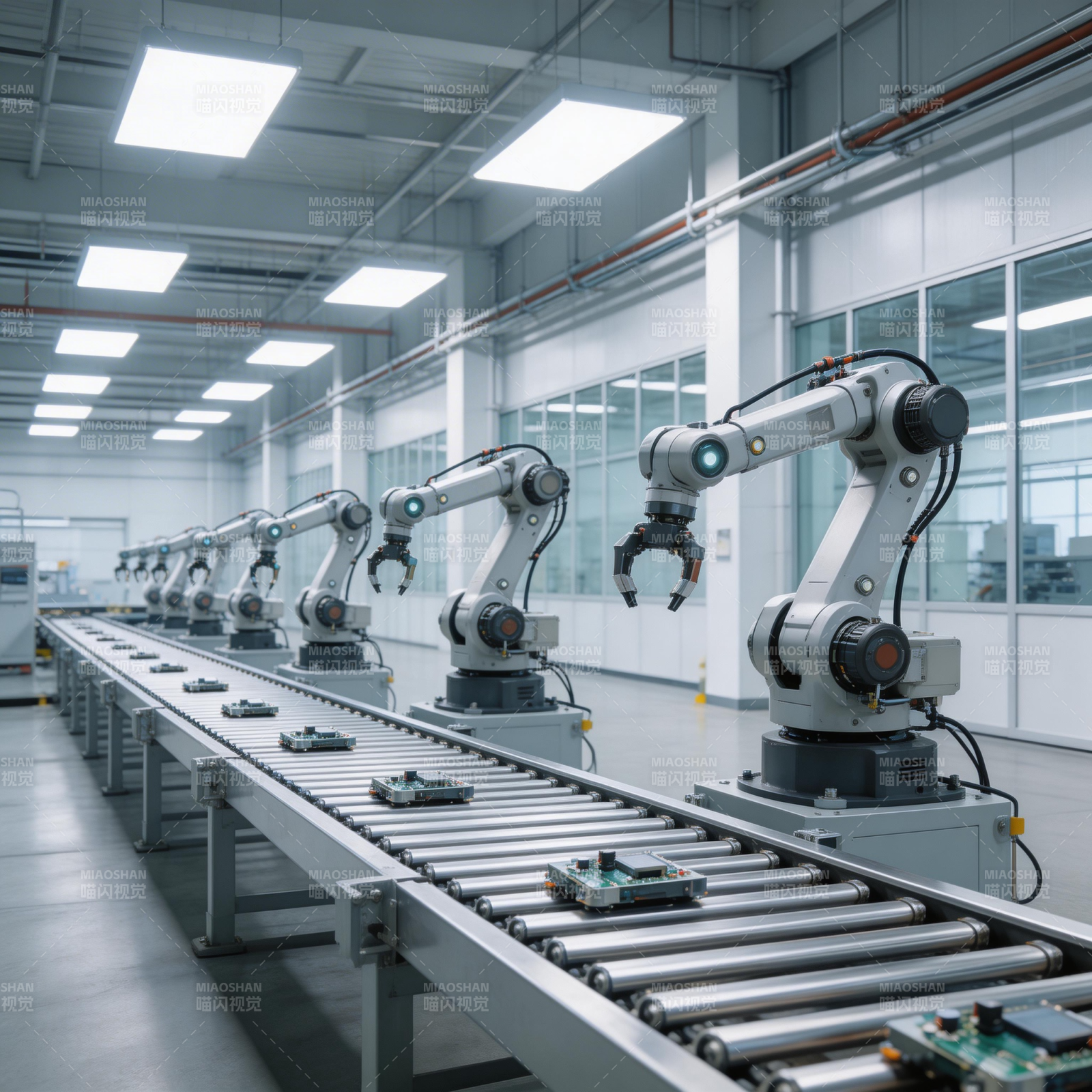 智能工厂自动化生产线图片