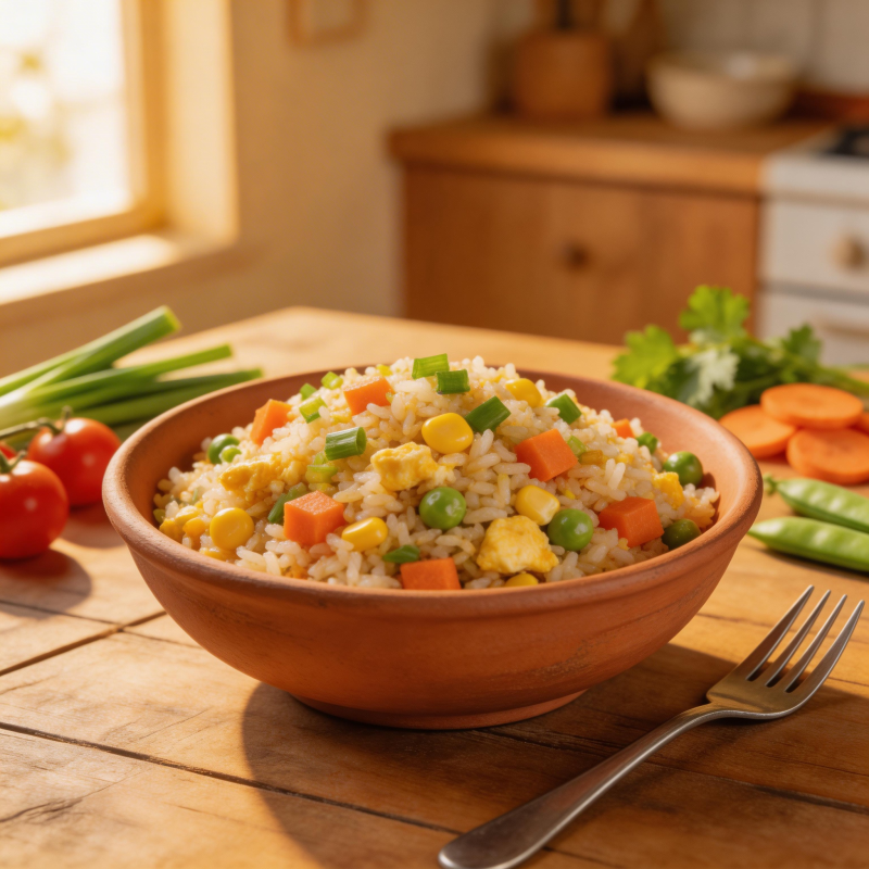 美味炒饭 色彩缤纷图片