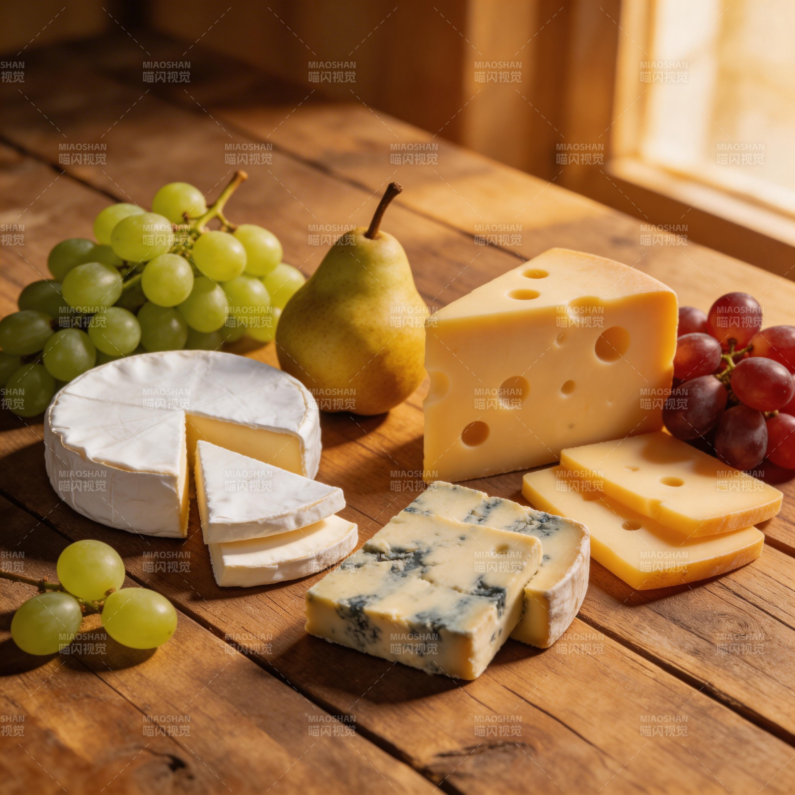 奶酪水果拼盘图片