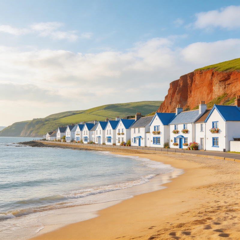 海滨小镇风光图片