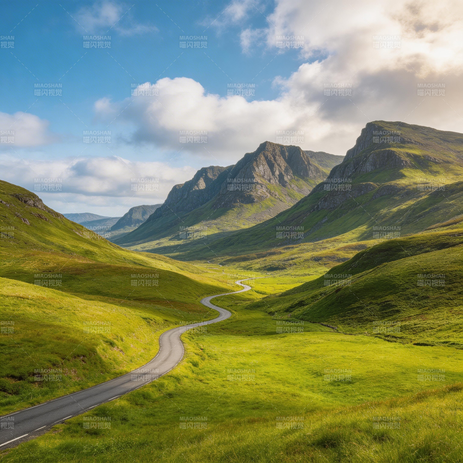 绿谷蜿蜒路图片