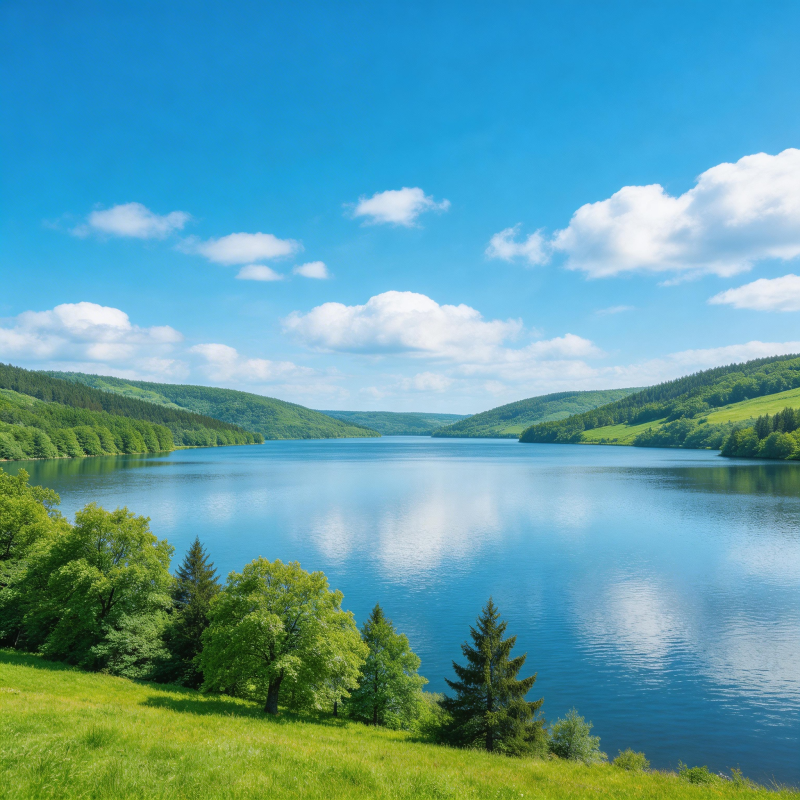 湖光山色美如画图片