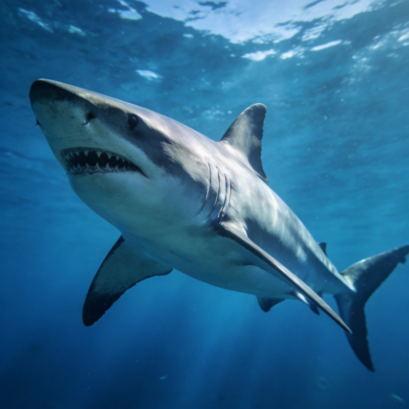 深海鲨鱼游弋图片
