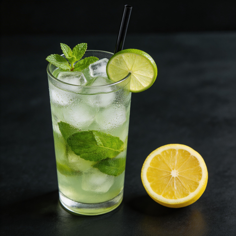 清凉薄荷柠檬饮图片