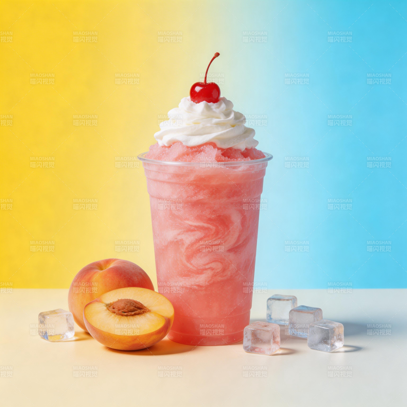 桃子奶昔图片