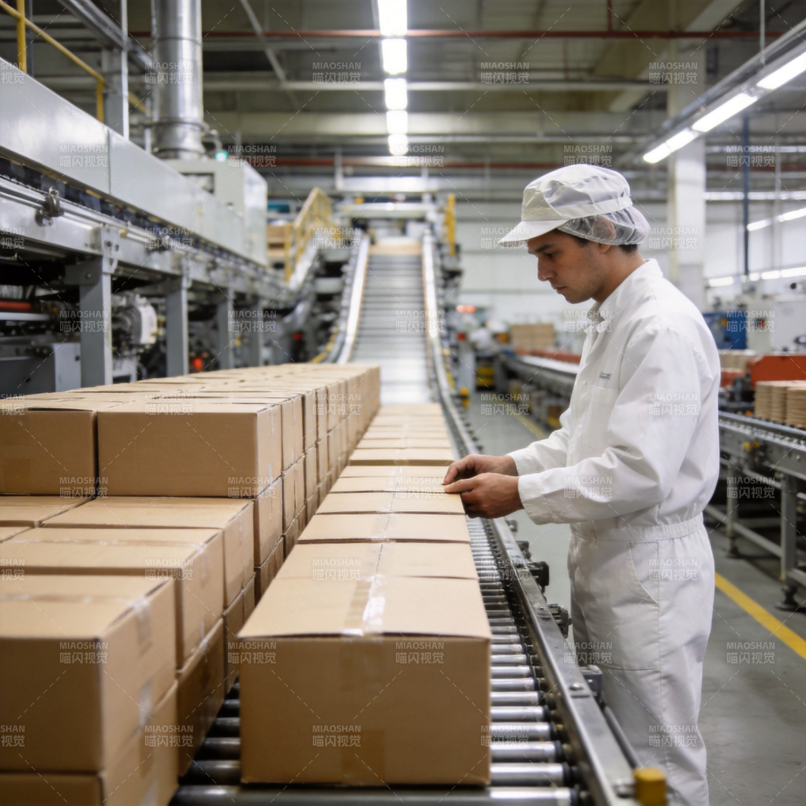 工厂流水线作业图片