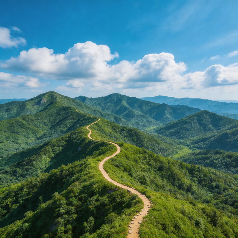 青山蜿蜒路图片