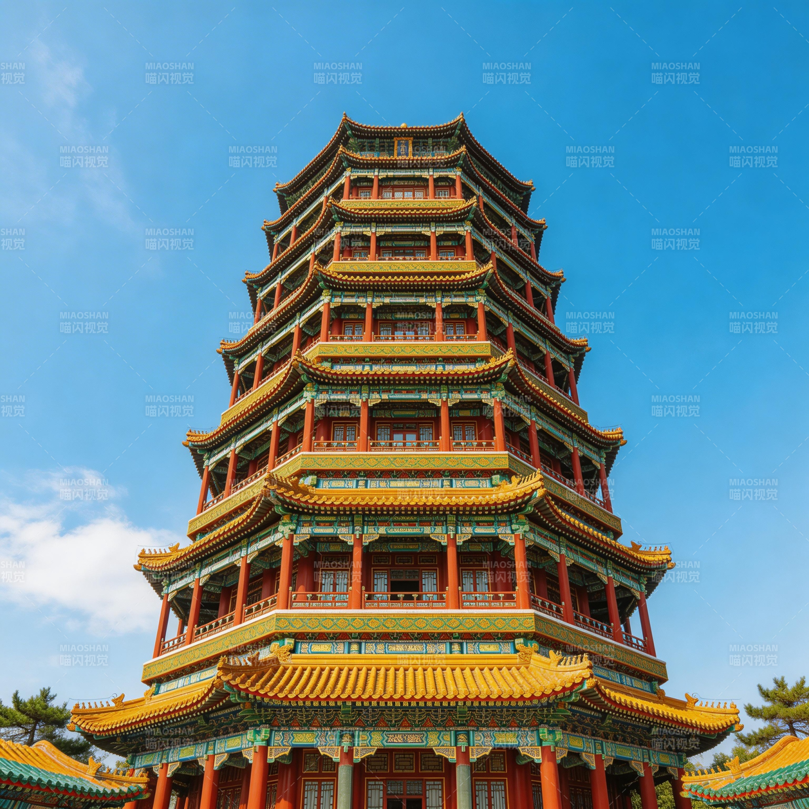 佛香阁巍峨耸立图片