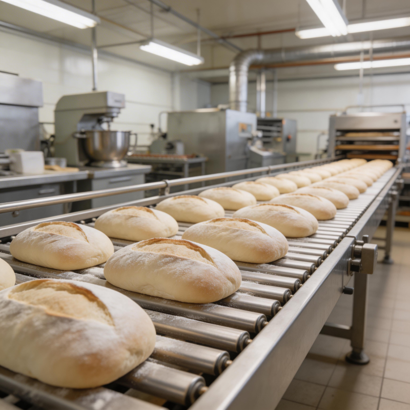 面包生产线图片