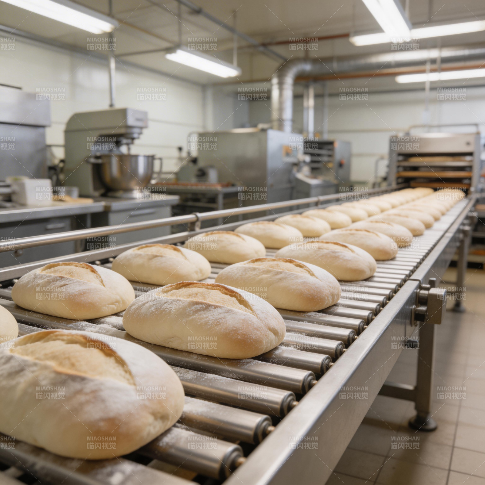 面包生产线图片
