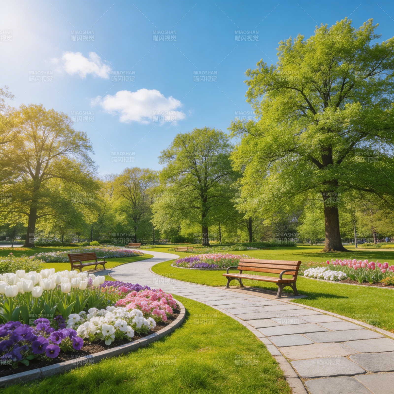 春日公园美景图片