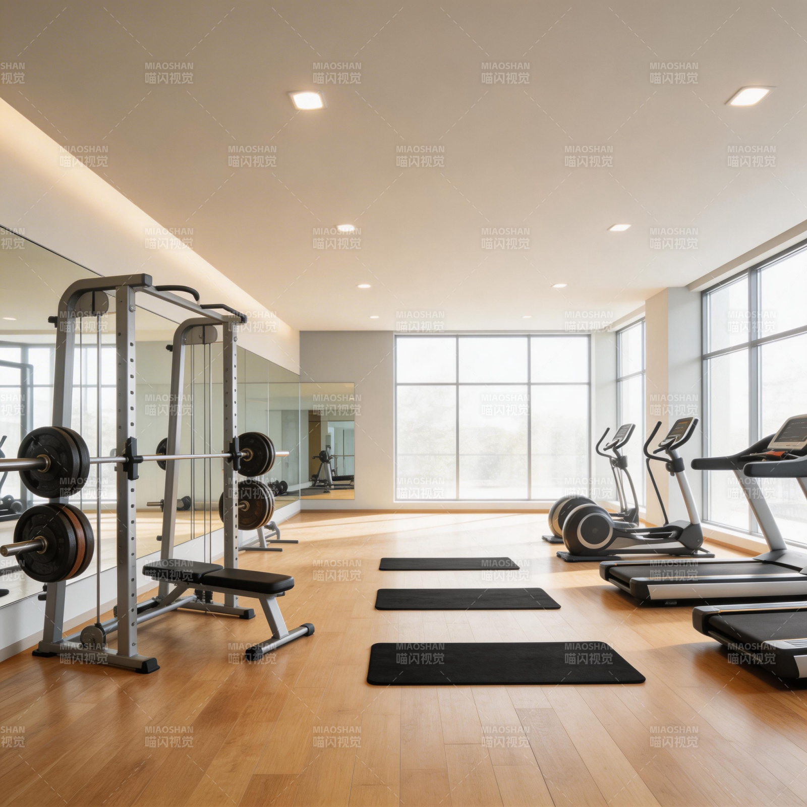 现代健身房内部图片