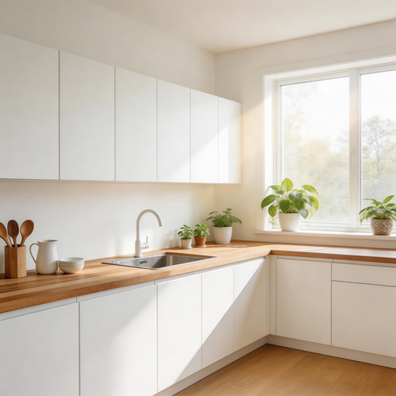 简约厨房 自然光满盈图片