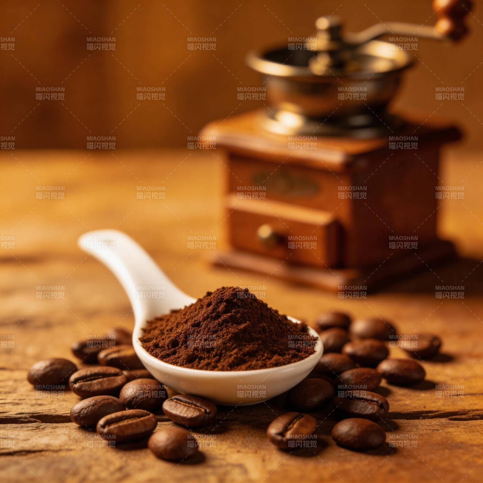 咖啡研磨时光图片