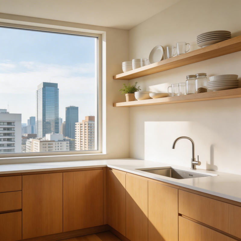 都市厨房美景图片