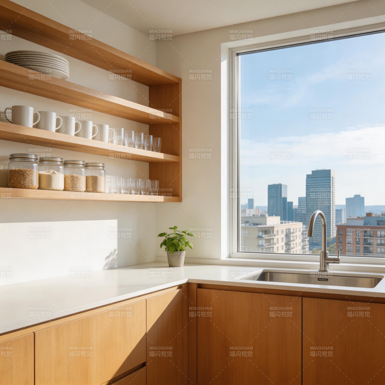 城市厨房美景图片