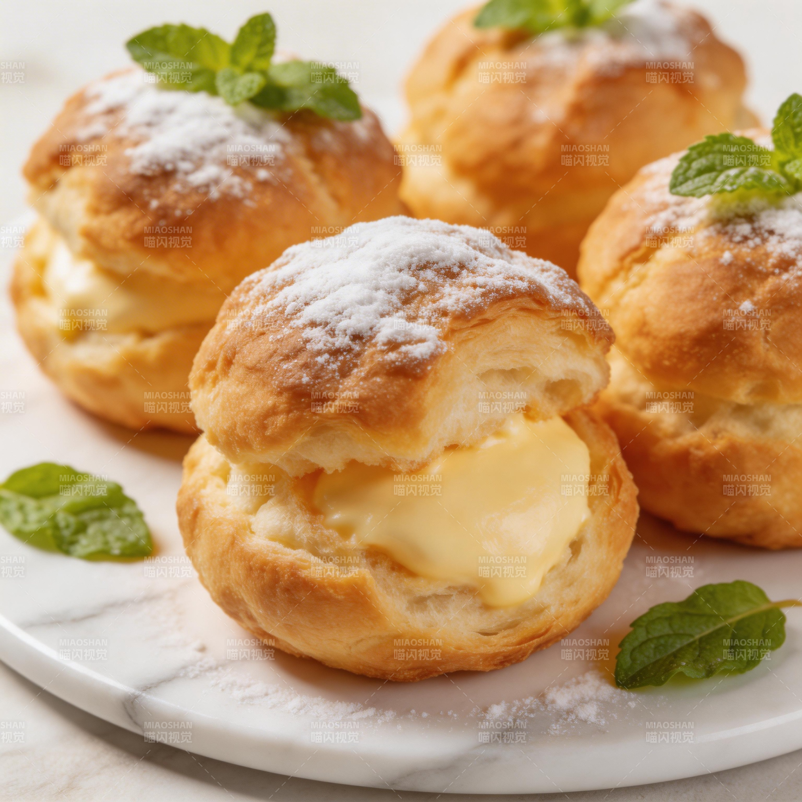 奶油泡芙 香甜可口图片