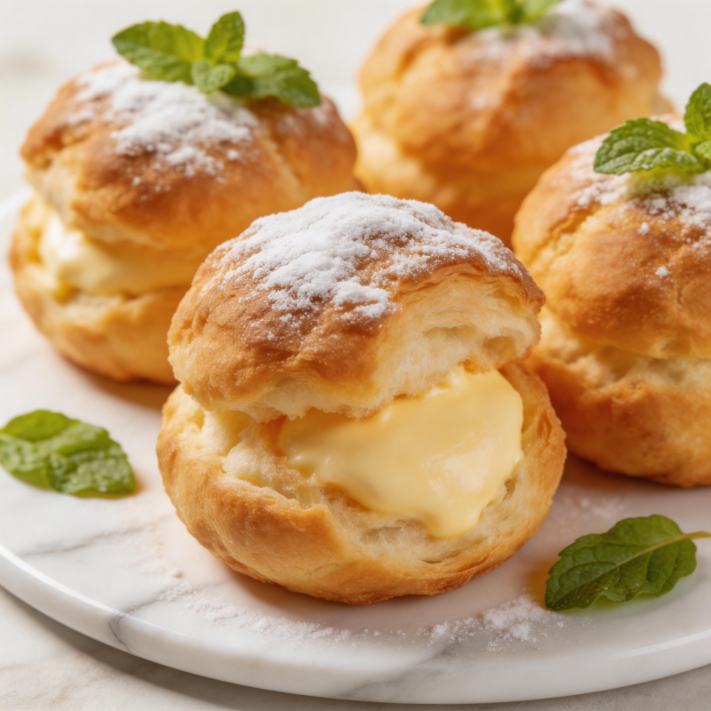 奶油泡芙 香甜可口图片