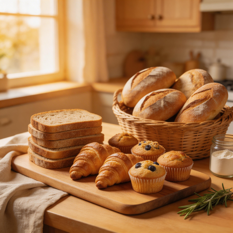 面包与点心盛宴图片