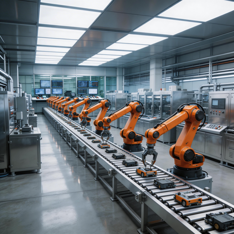 智能工厂生产线图片