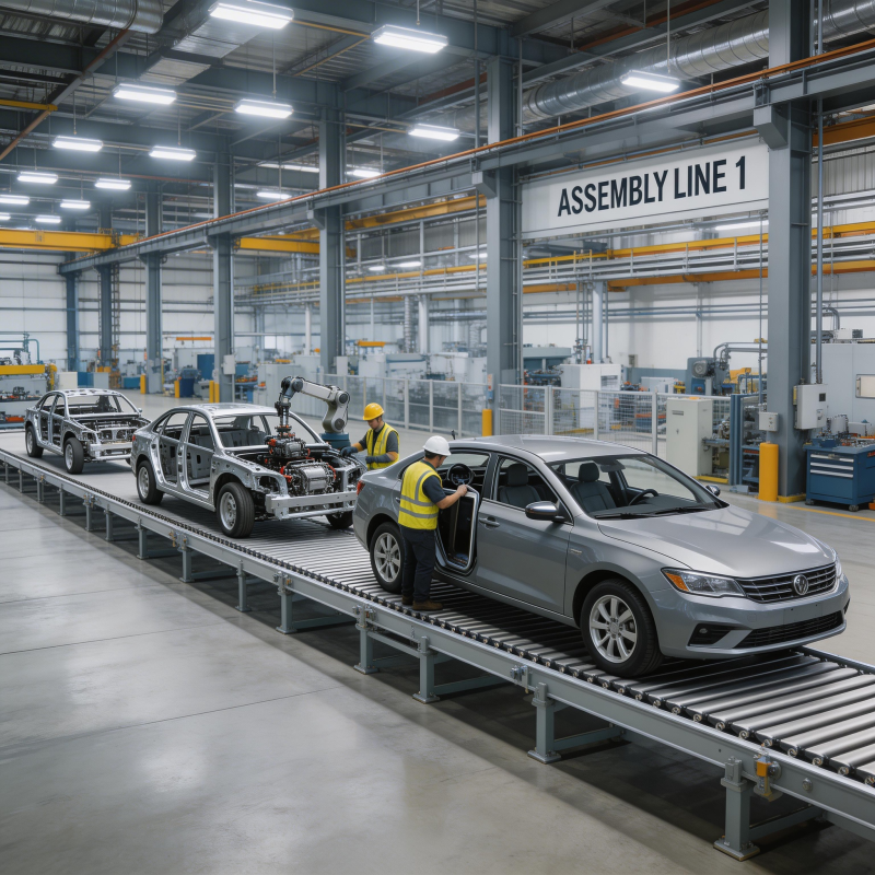 汽车生产线作业图片