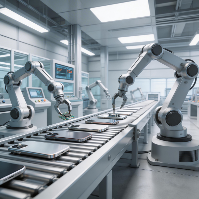 智能工厂生产线图片