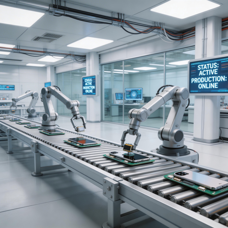 智能工厂生产线图片