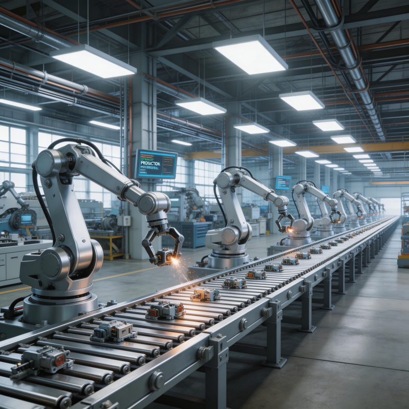 智能工厂生产线图片