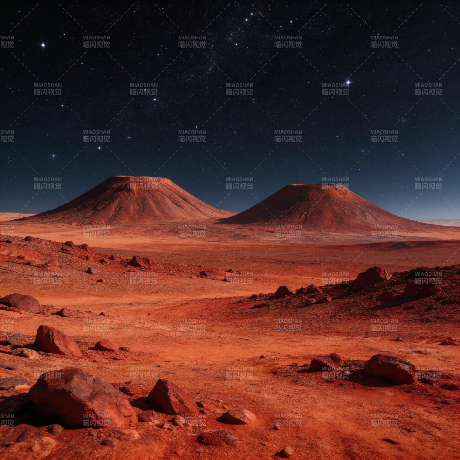 火星夜景图片