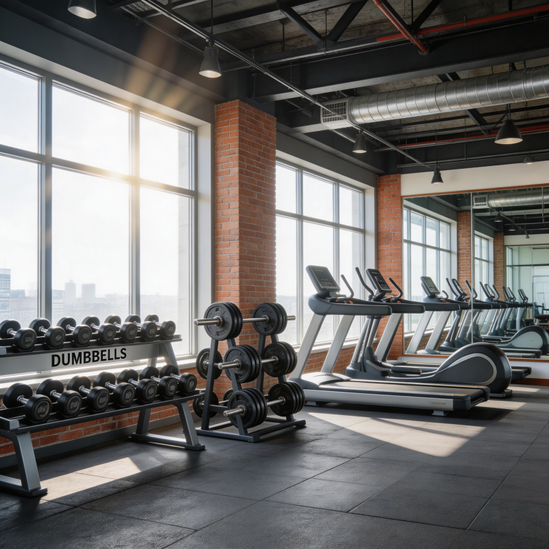 现代健身房内景图片