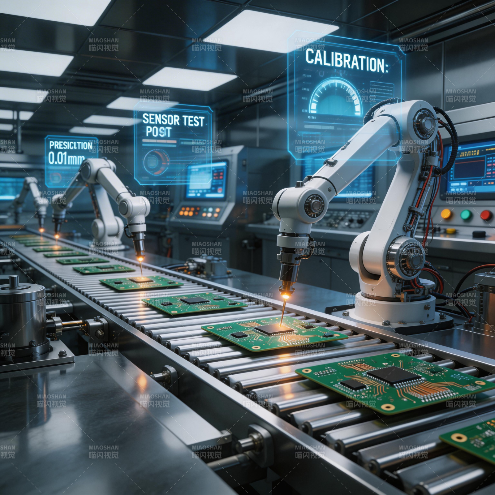 智能工厂精准生产图片