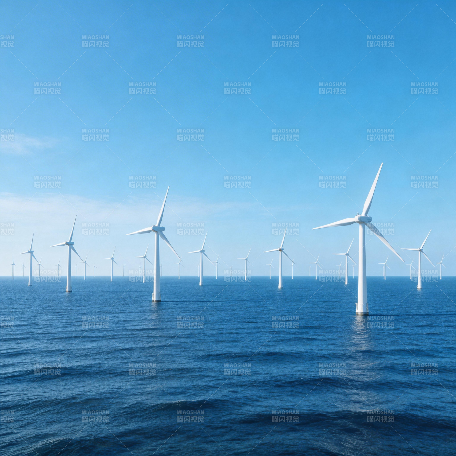 海上风力发电场图片