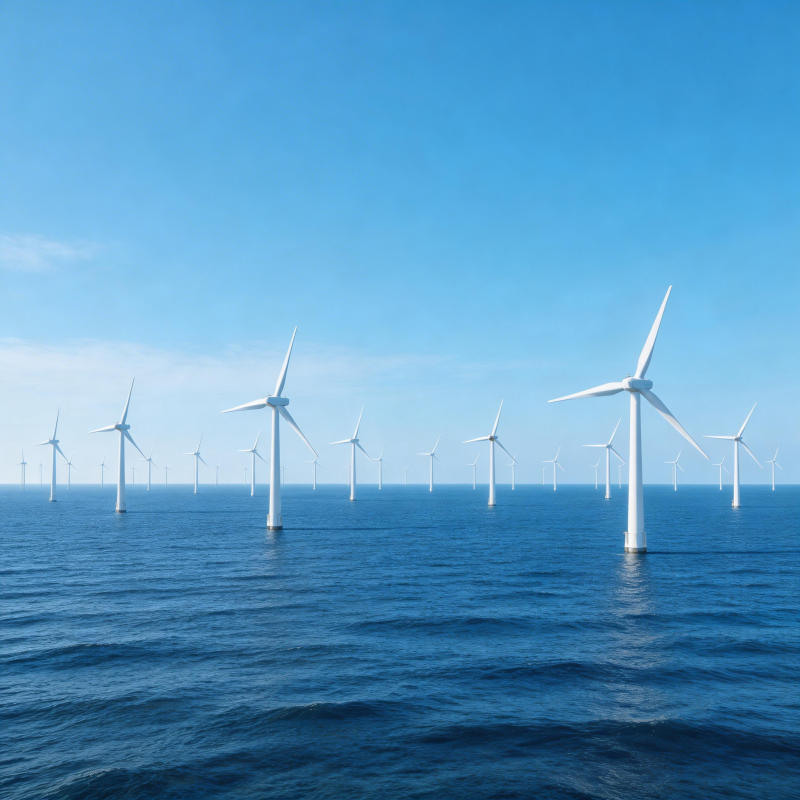 海上风力发电场图片