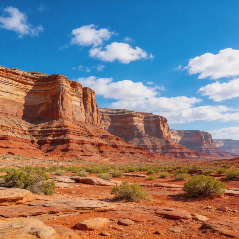 红岩峡谷风光图片