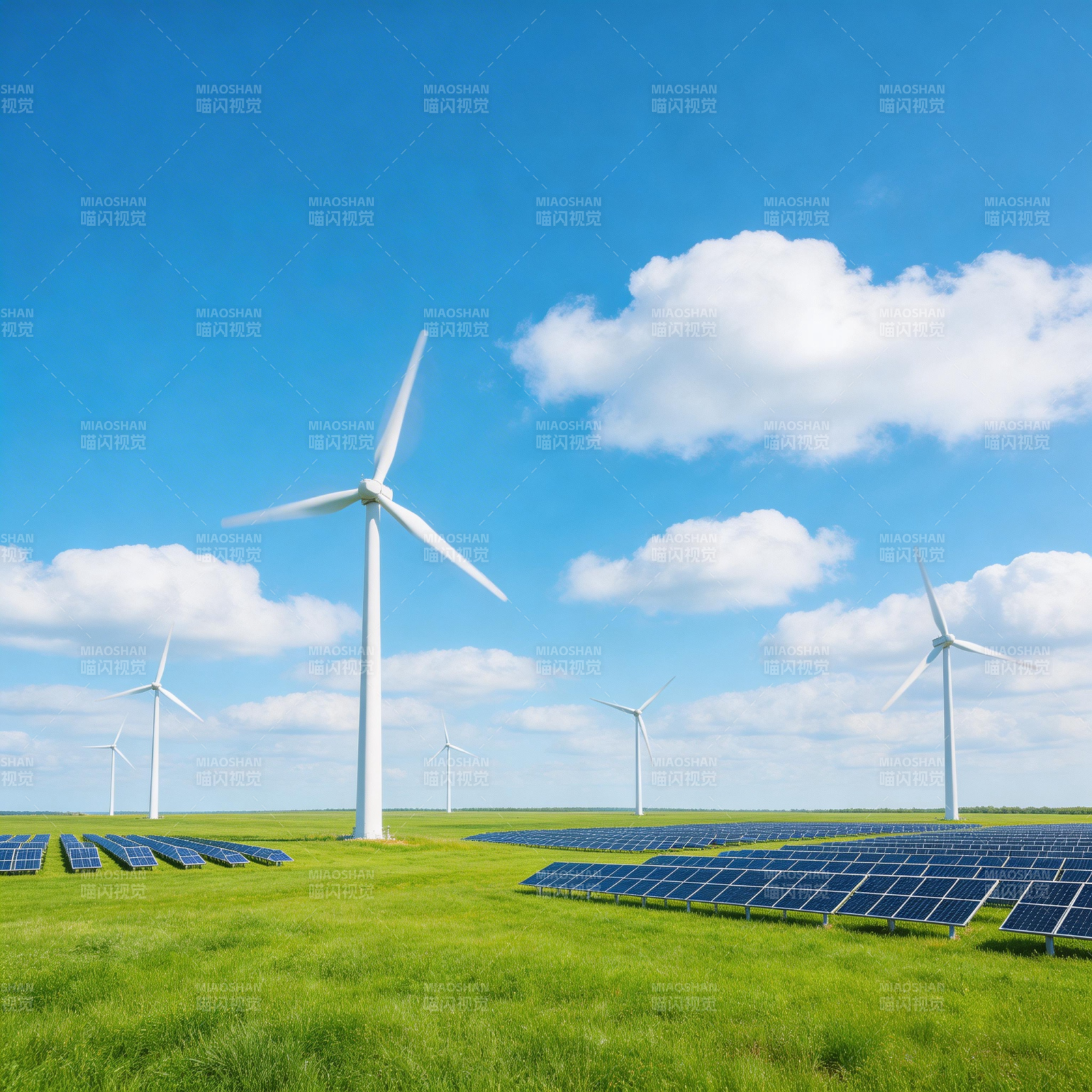 风光互补发电场图片
