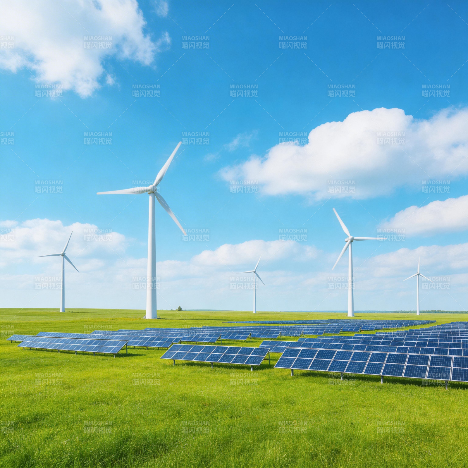 风光互补发电场图片