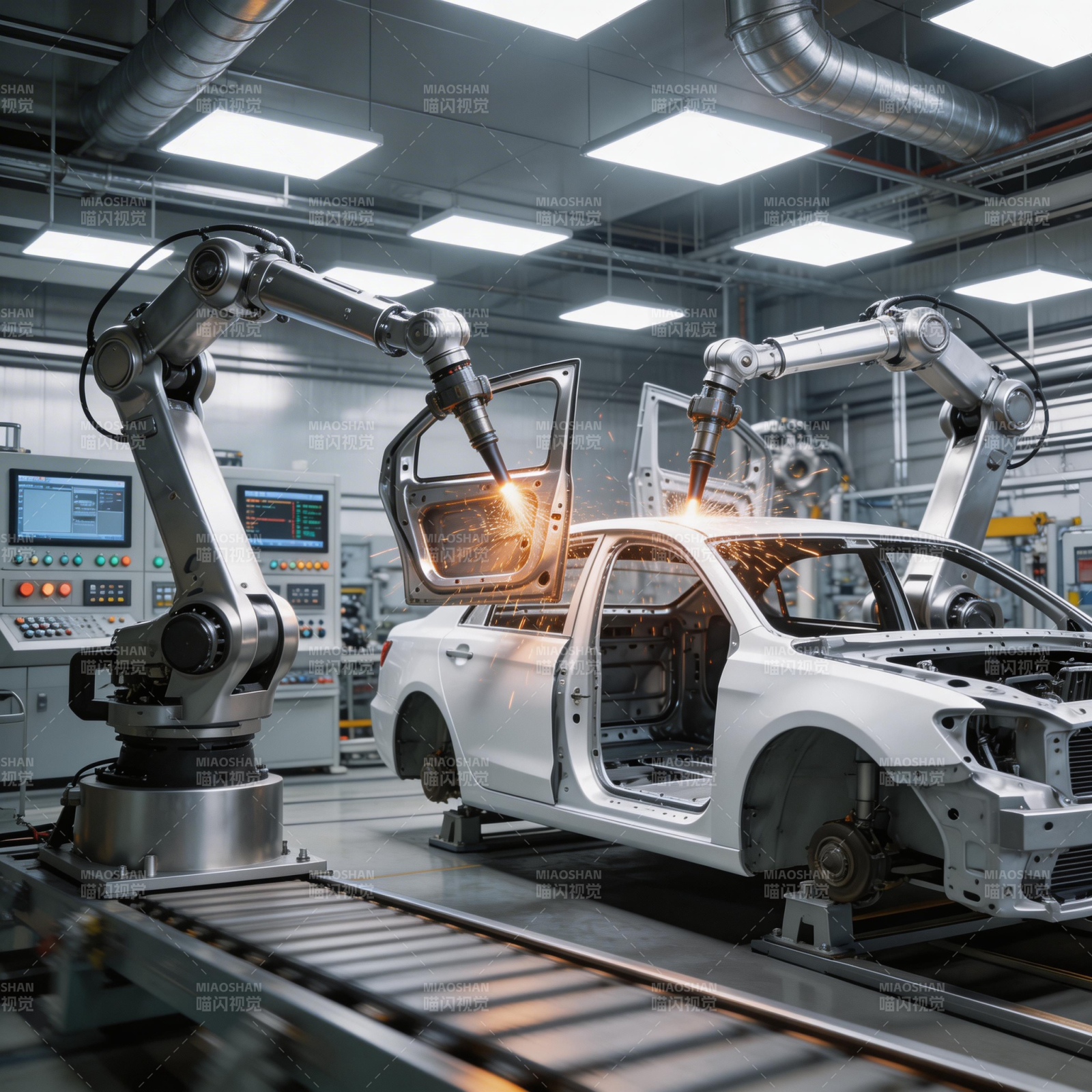 智能汽车生产线图片