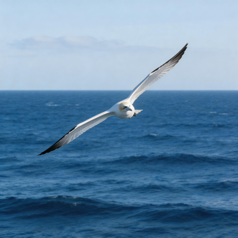 海鸥翱翔碧海蓝天图片