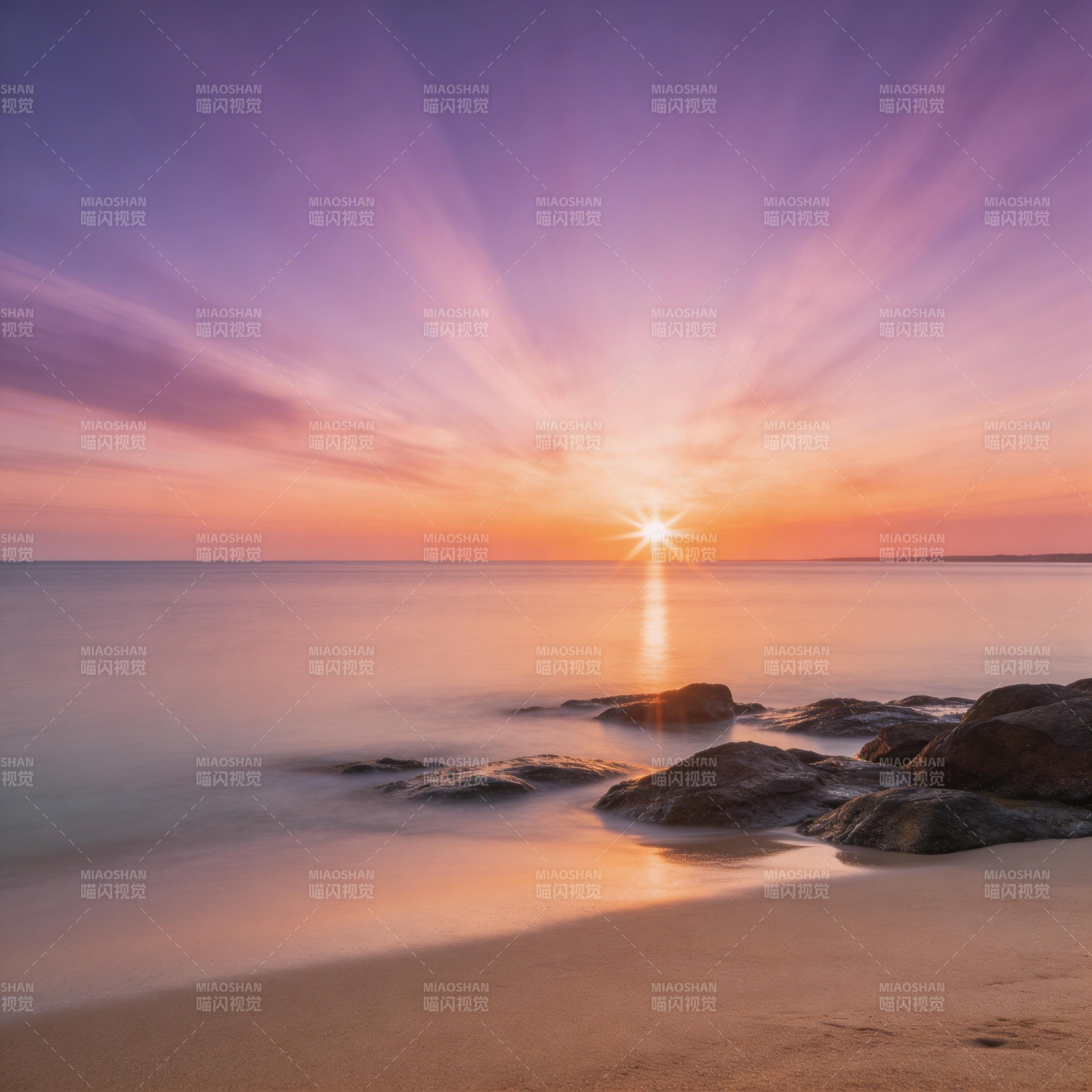 日出海天一线图片