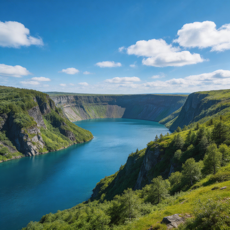 碧湖峡谷风光图片