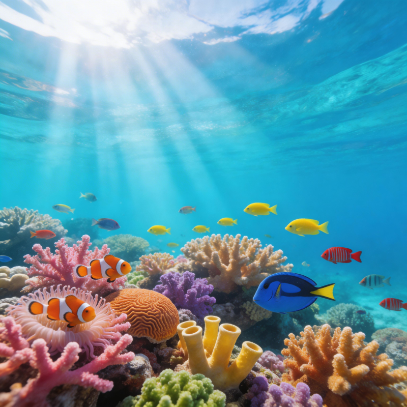 海底世界生机勃勃图片