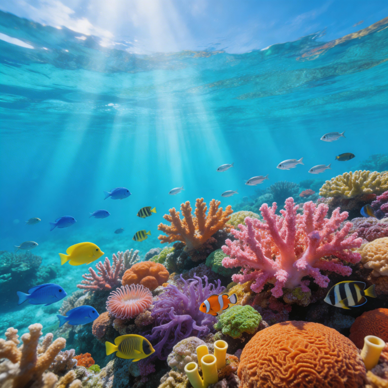 海底珊瑚世界图片