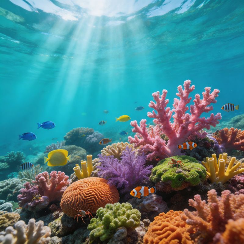 海底珊瑚世界图片