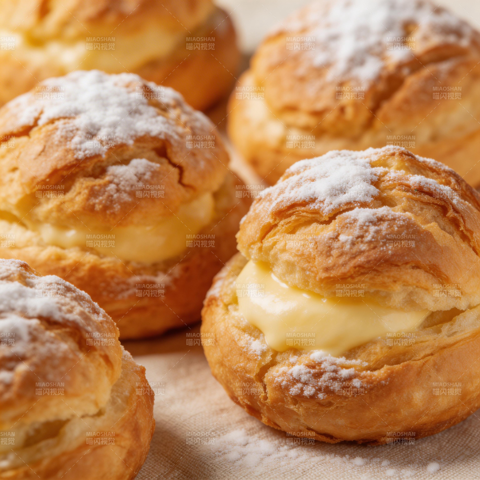 奶油泡芙 香甜可口图片