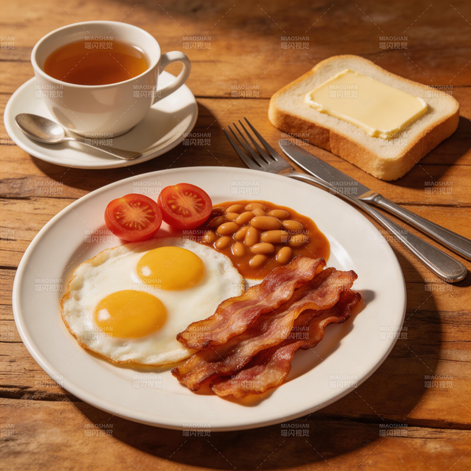 英式早餐拼盘图片