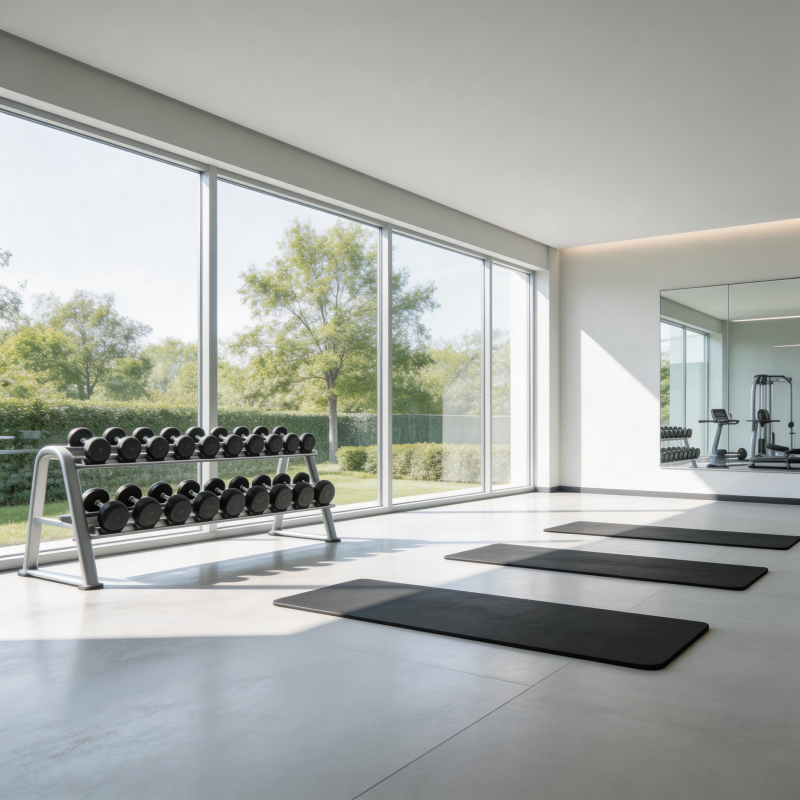 现代简约健身房图片
