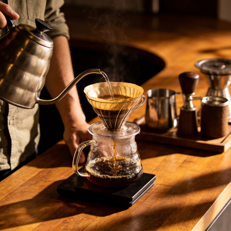 手冲咖啡 醇香四溢图片