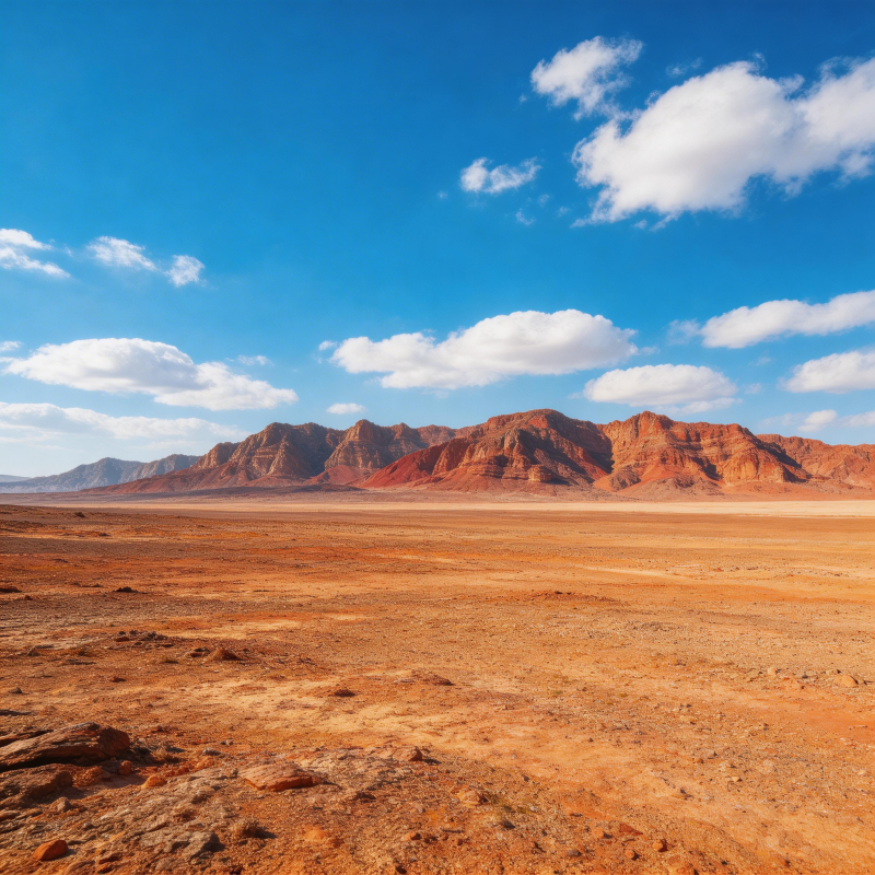 荒漠红岩山脉图片