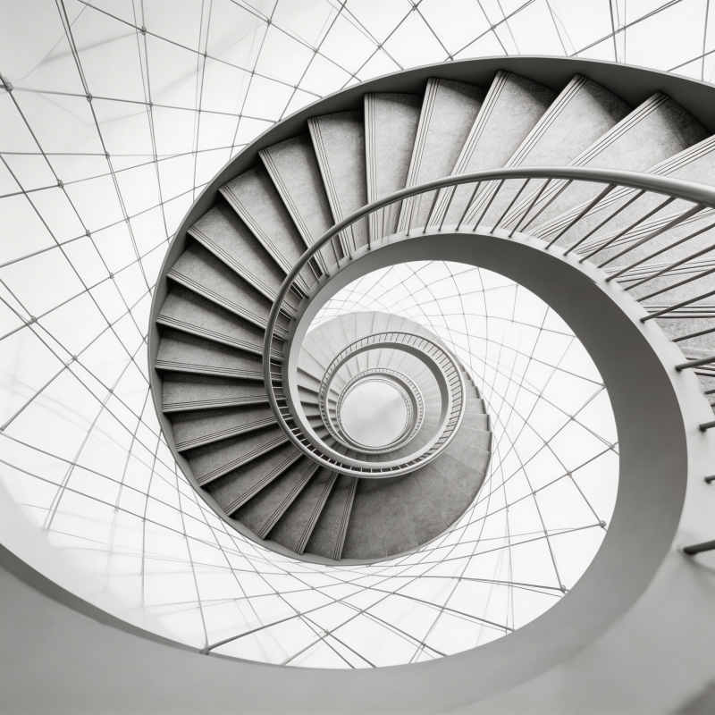 螺旋阶梯的奇妙视角图片